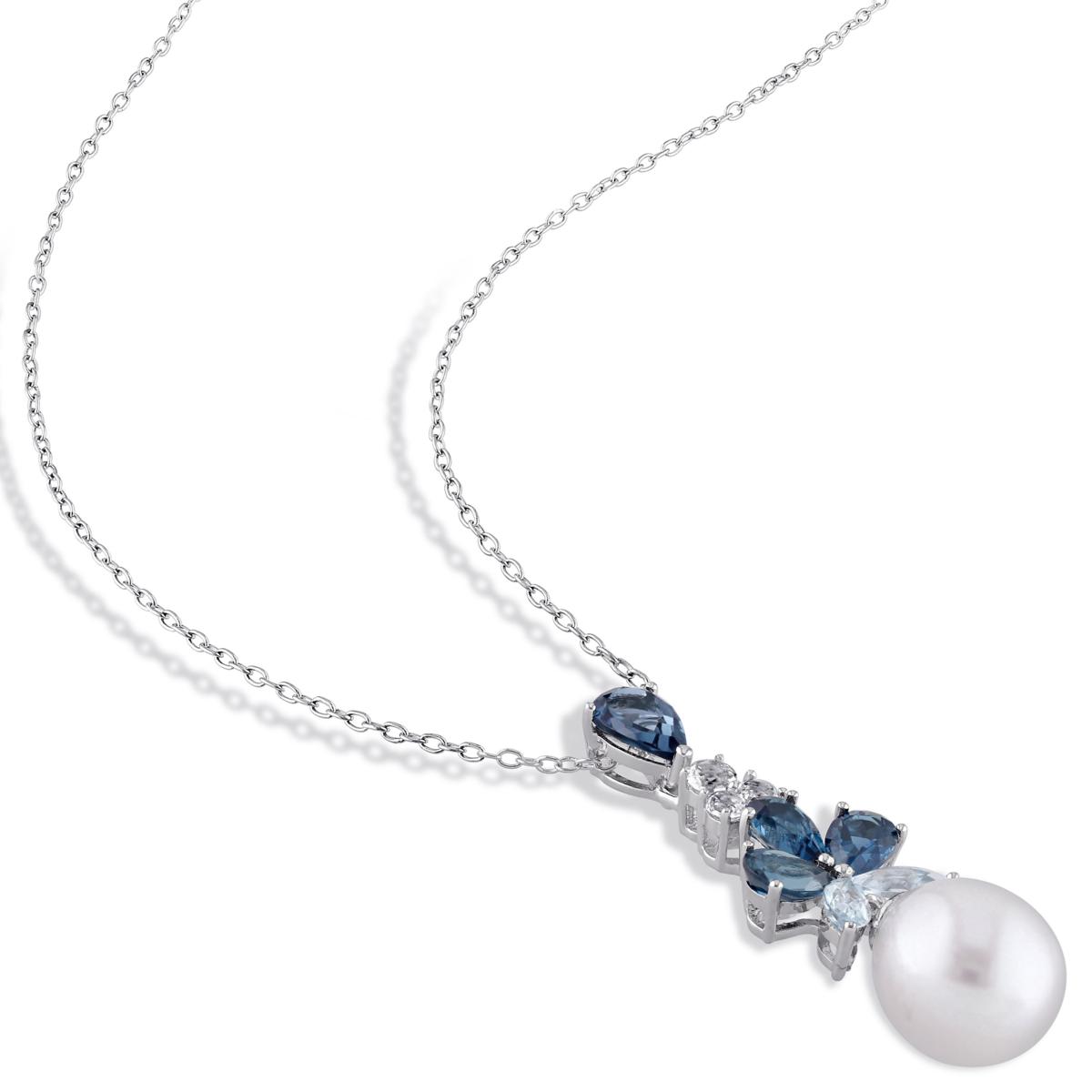 Blue hot sale pearl pendant