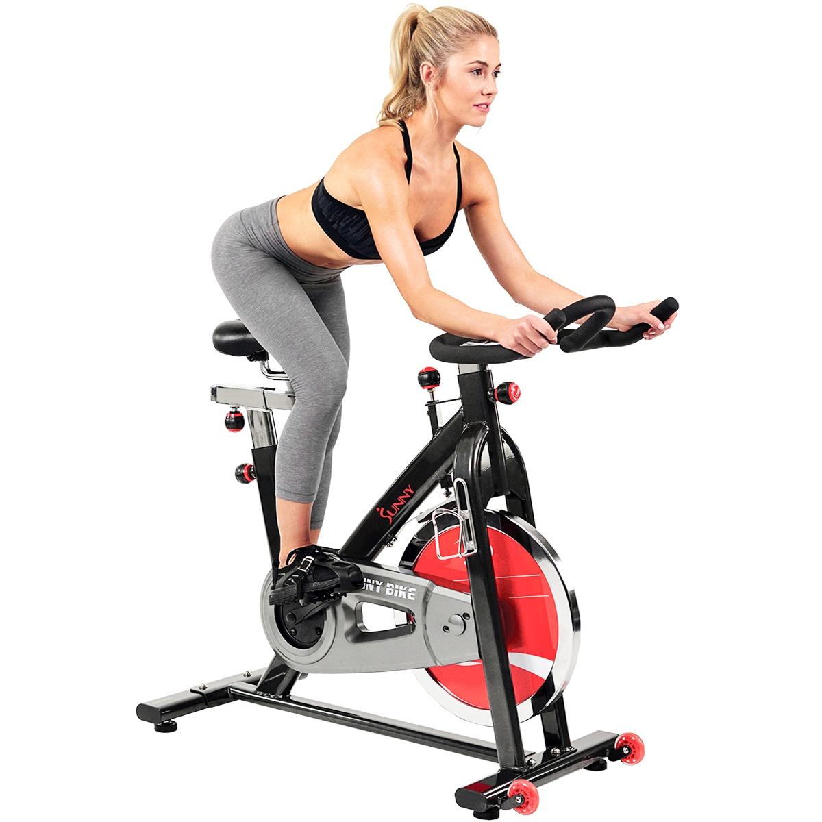 Sunny Health and Fitness SF-B1002 Belt Drive Indoor Cycling Bike