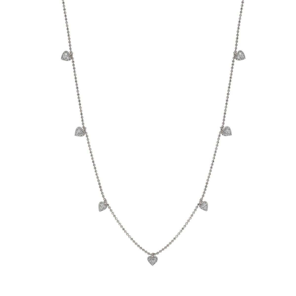 Heart deals station necklace