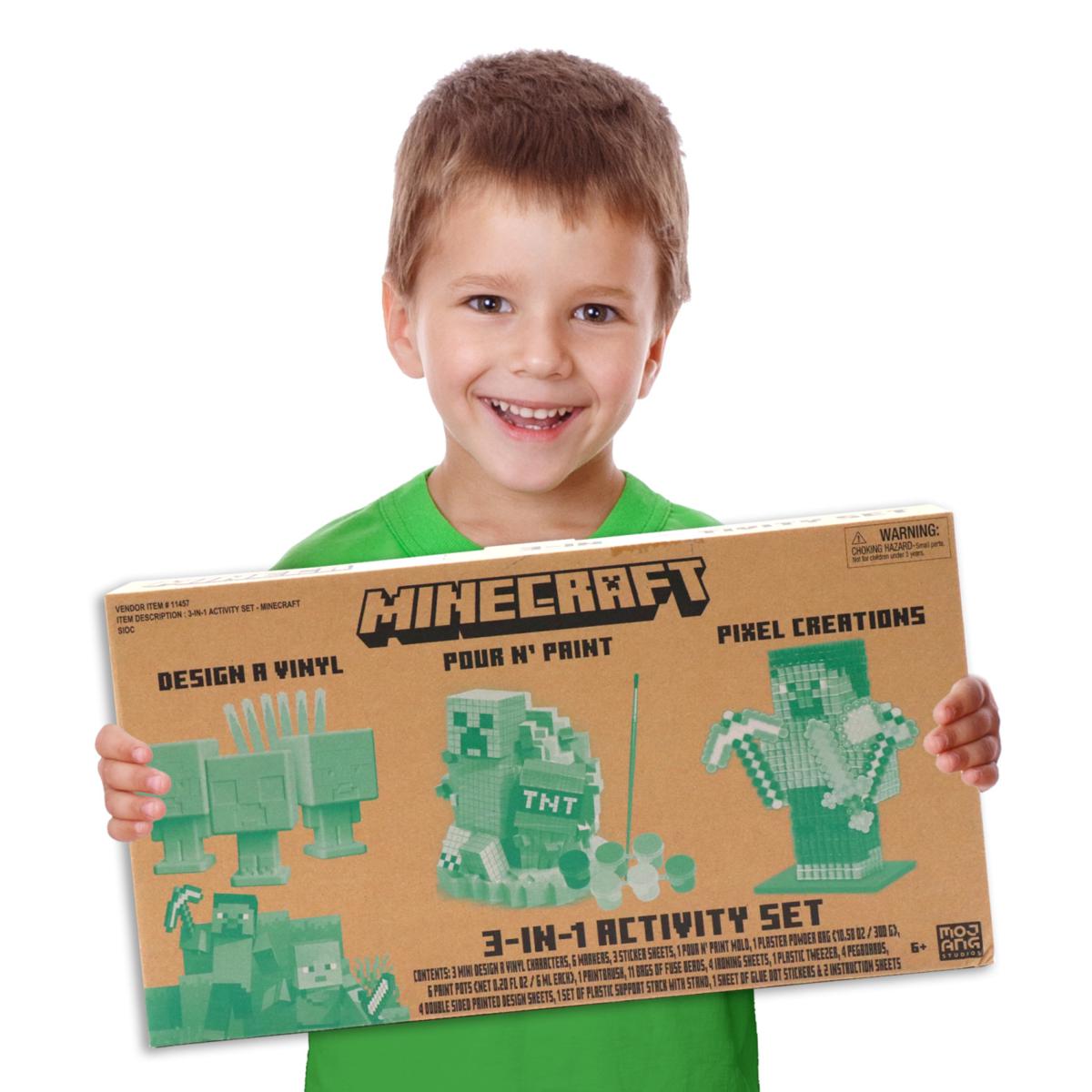 Tara Toy: 3-In-1 Activity Set - Minecraft - Craft Kit | HSN