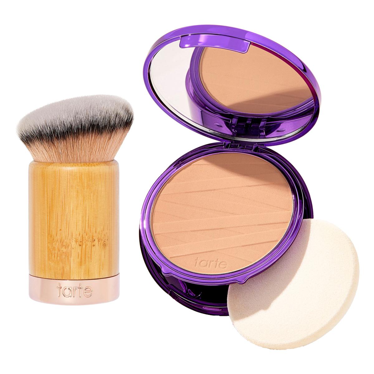 tarte Shape Tape Pressed Powder Foundation with Angled Brush 22641815