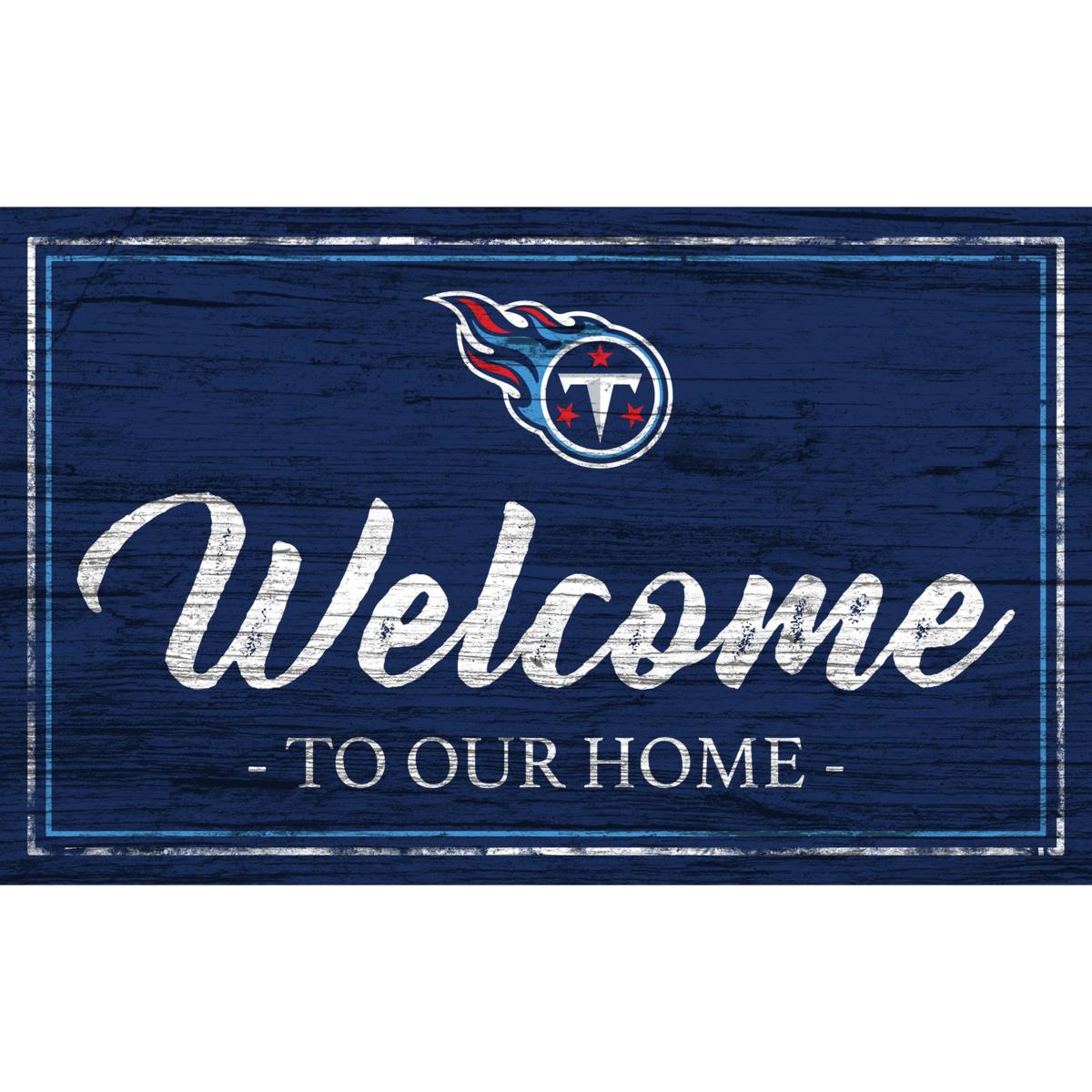 Tennessee Titans Team Color Welcome 11x19 Sign