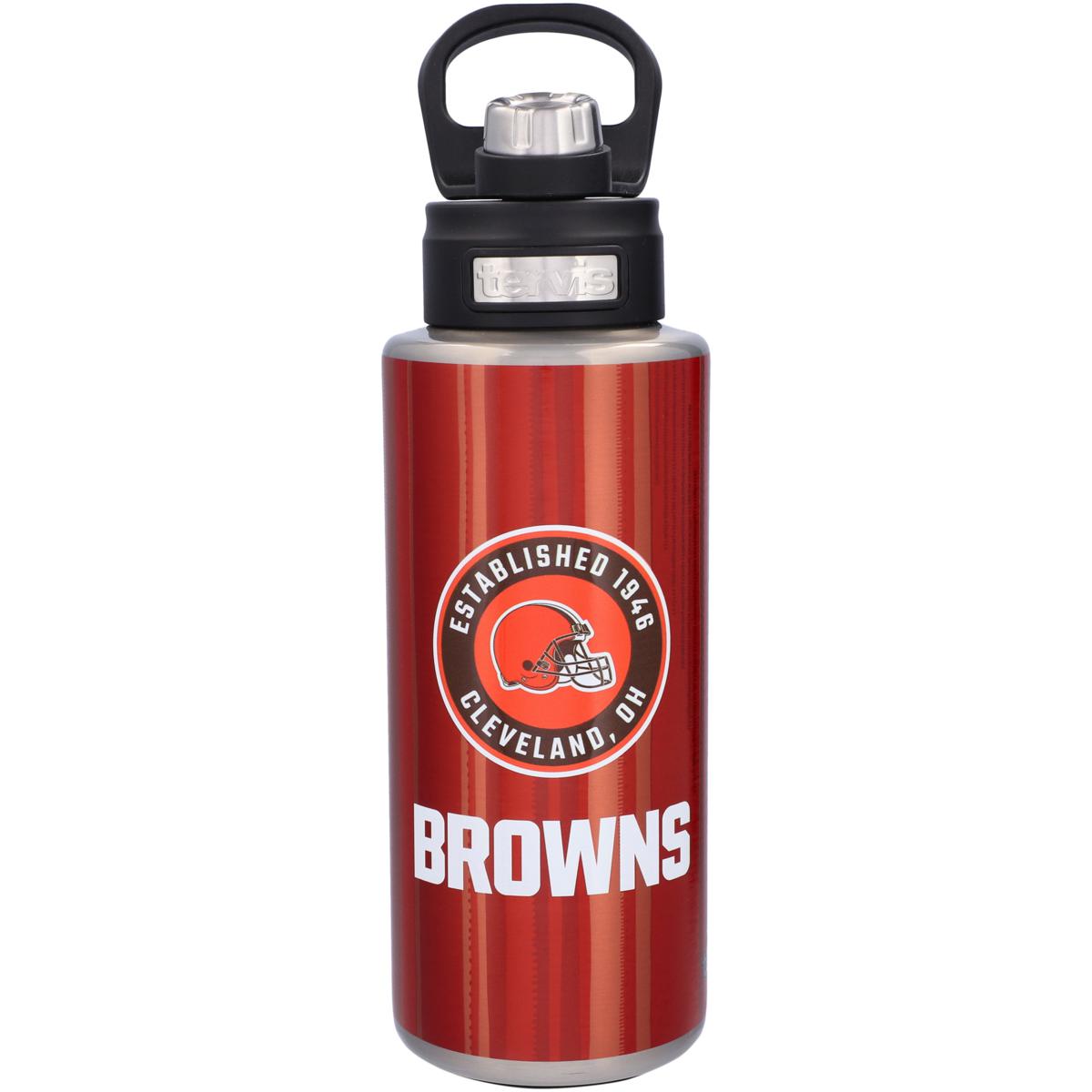 Cleveland Browns Stainless Steel Water Bottle With Wrap