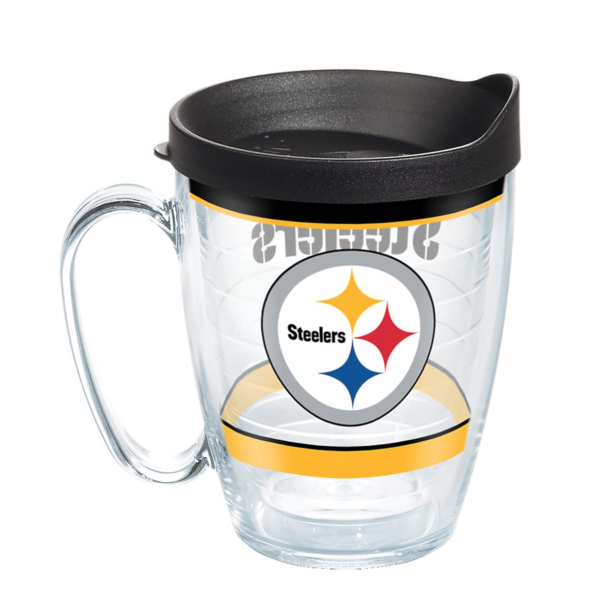 Pittsburgh Steelers Heavy Duty Ceramic 18oz Mug With Rubber Base Sleeve