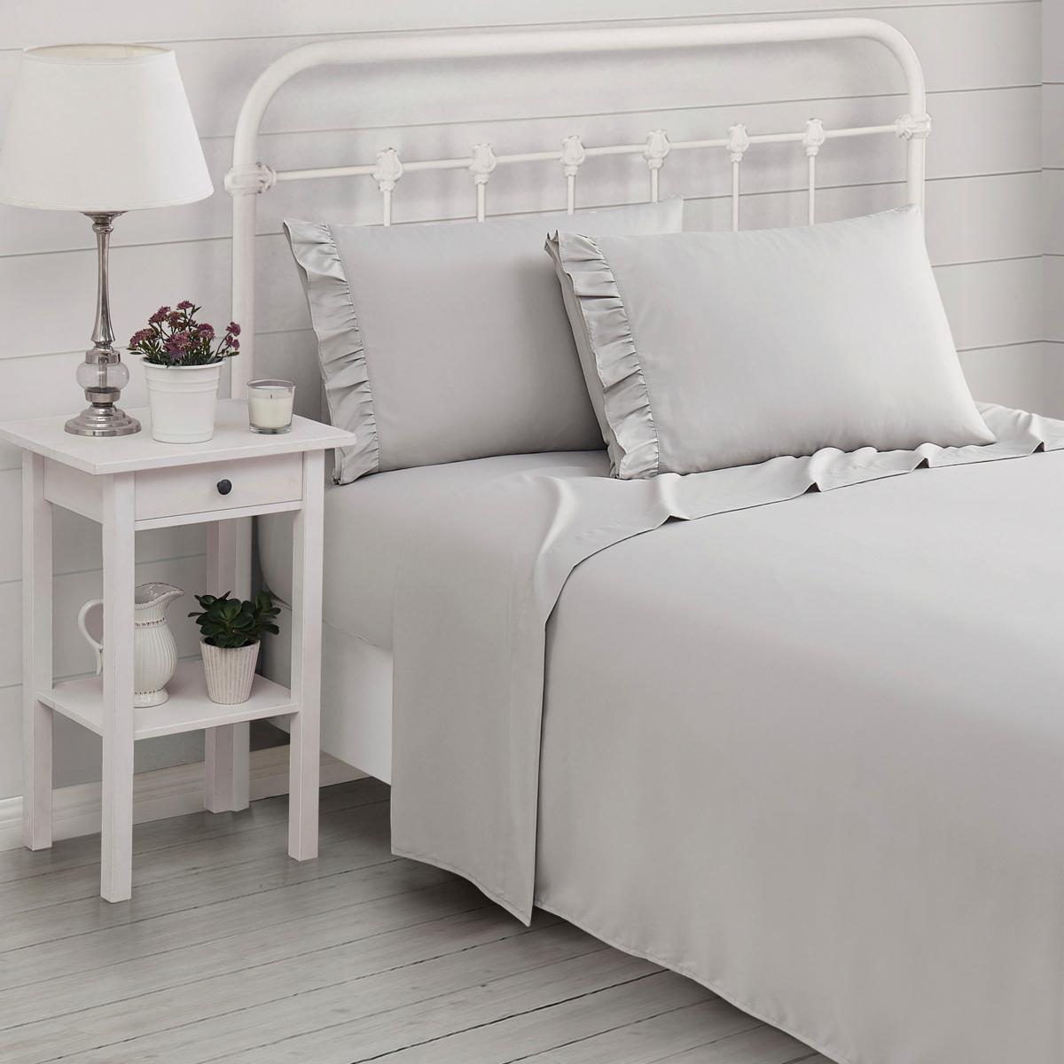 The Farmhouse by Rachel Ashwell Ruffled Microfiber Full Sheet Set