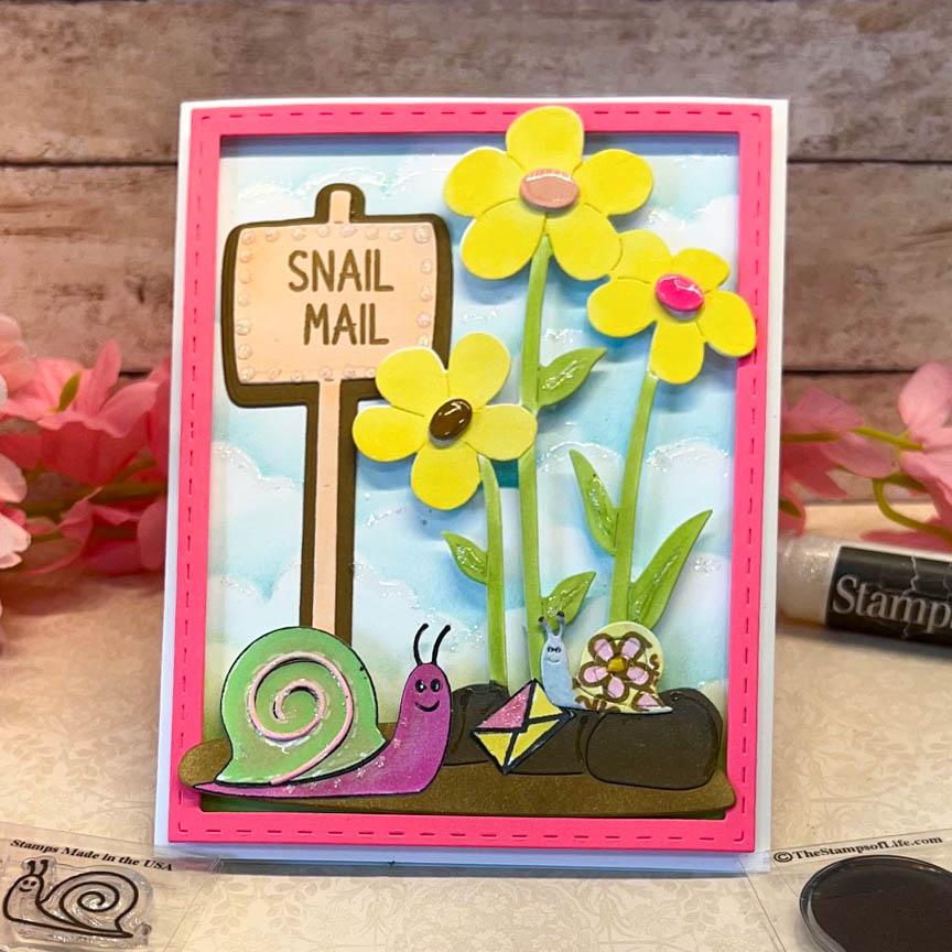 Flower-Snail Stamps