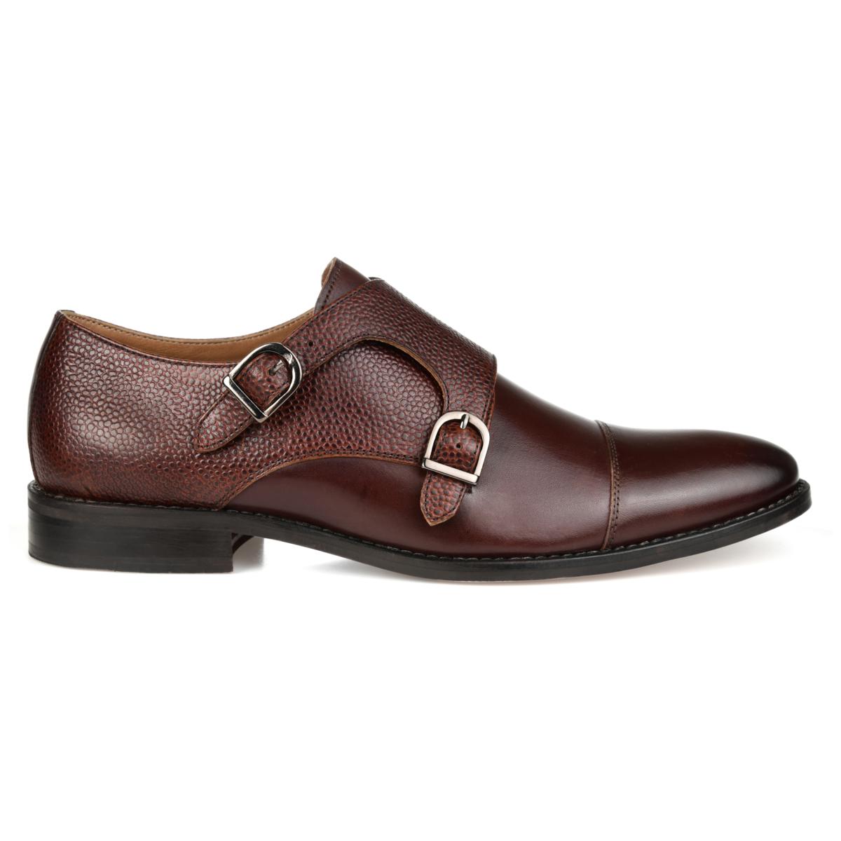 Thomas & Vine Men's Calvin Double Monk Strap Dress Shoe