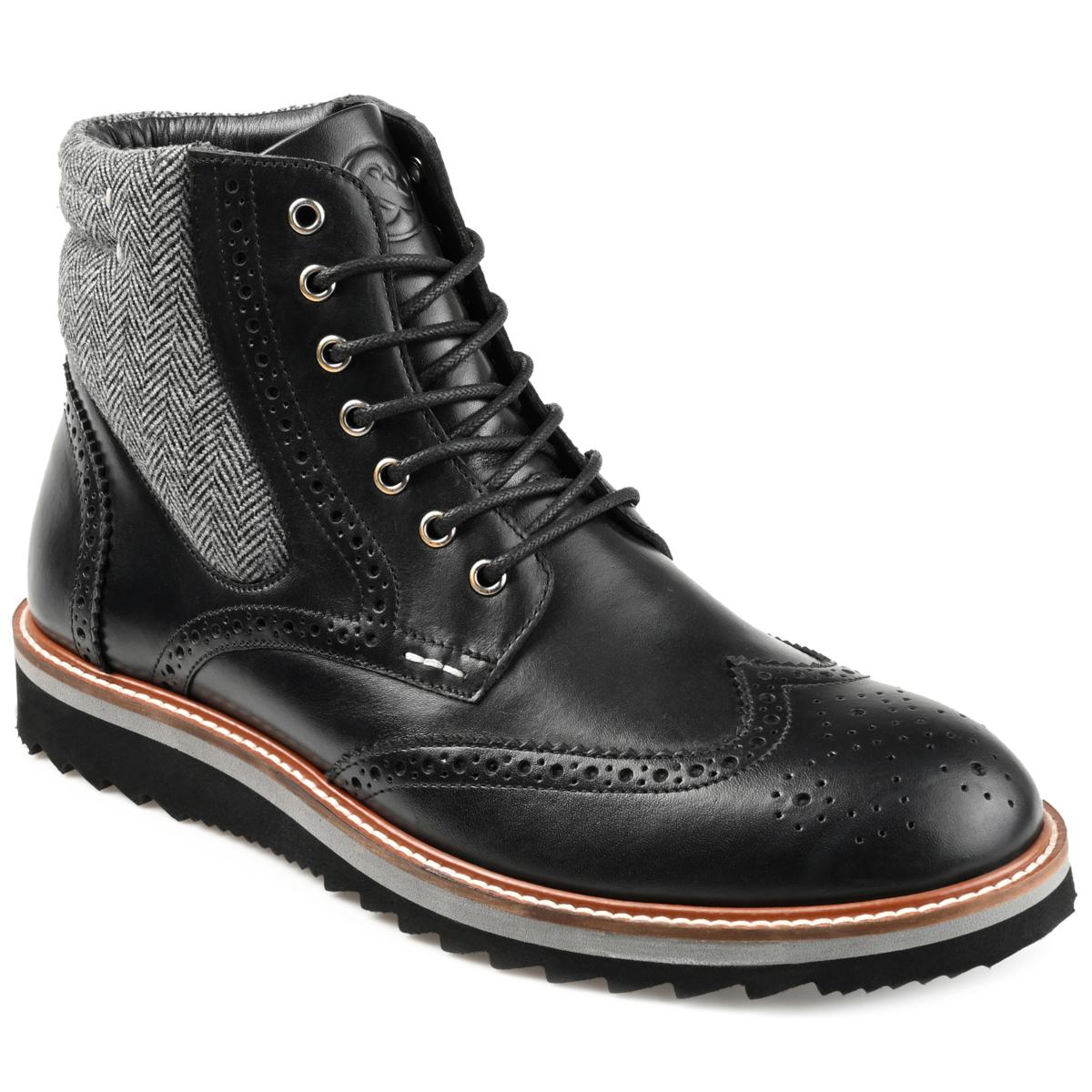 Mens wingtip hot sale ankle boots