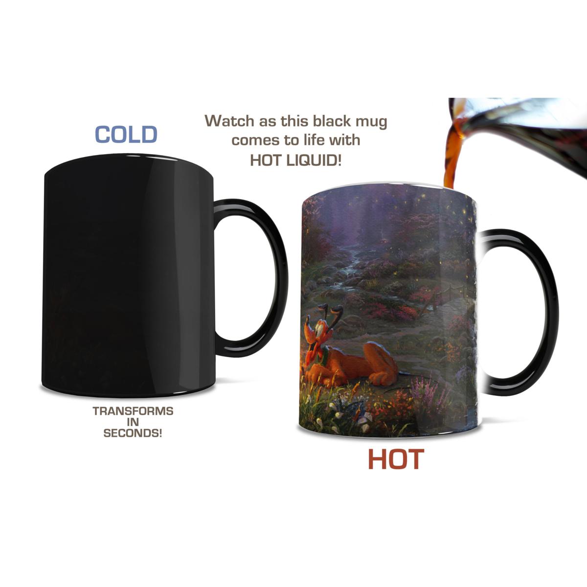 Thomas Kinkade Disney Mickey and Minnie Campfire Heat-Sensitive Mug | HSN