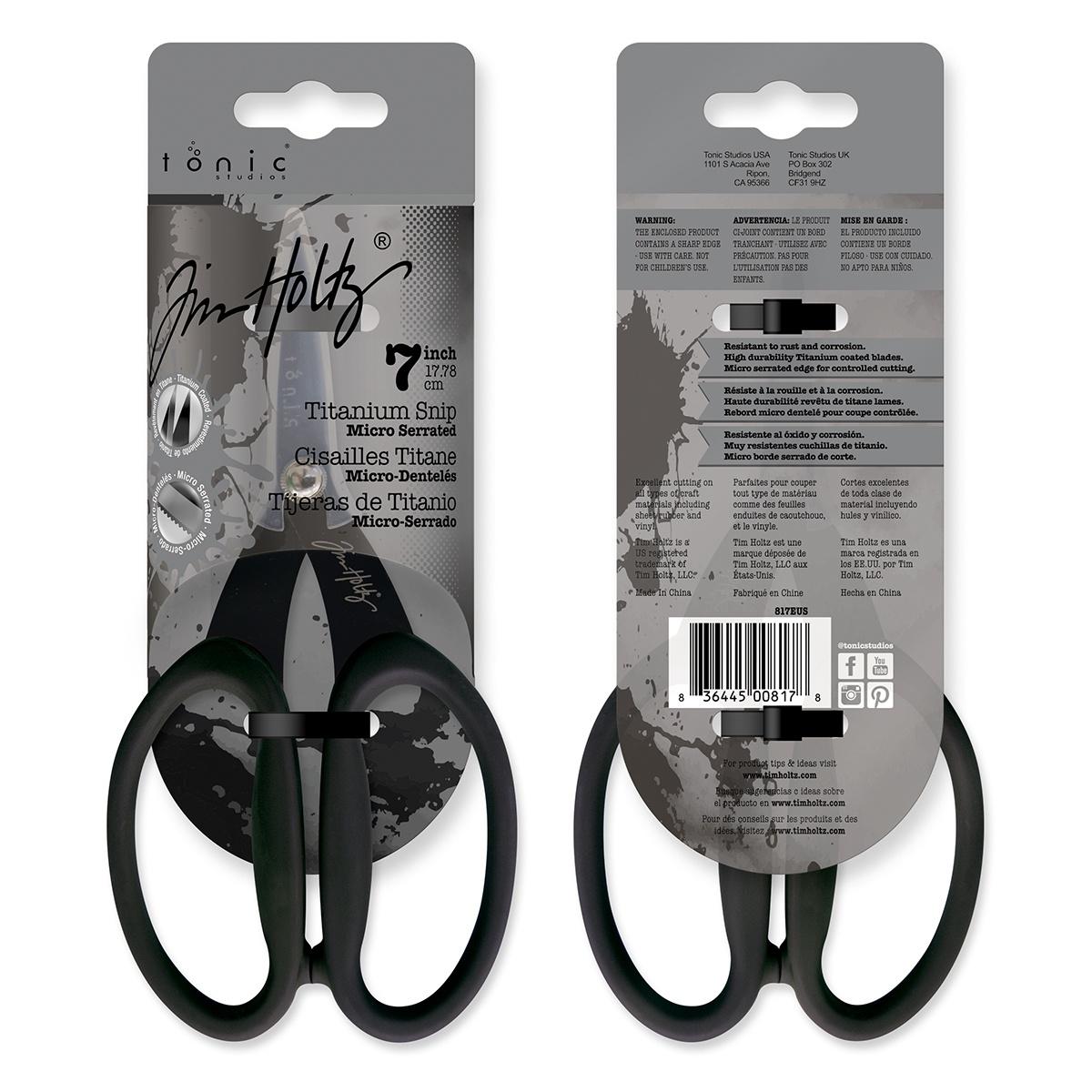 Tim Holtz Non-Stick Micro Serrated Scissors 7