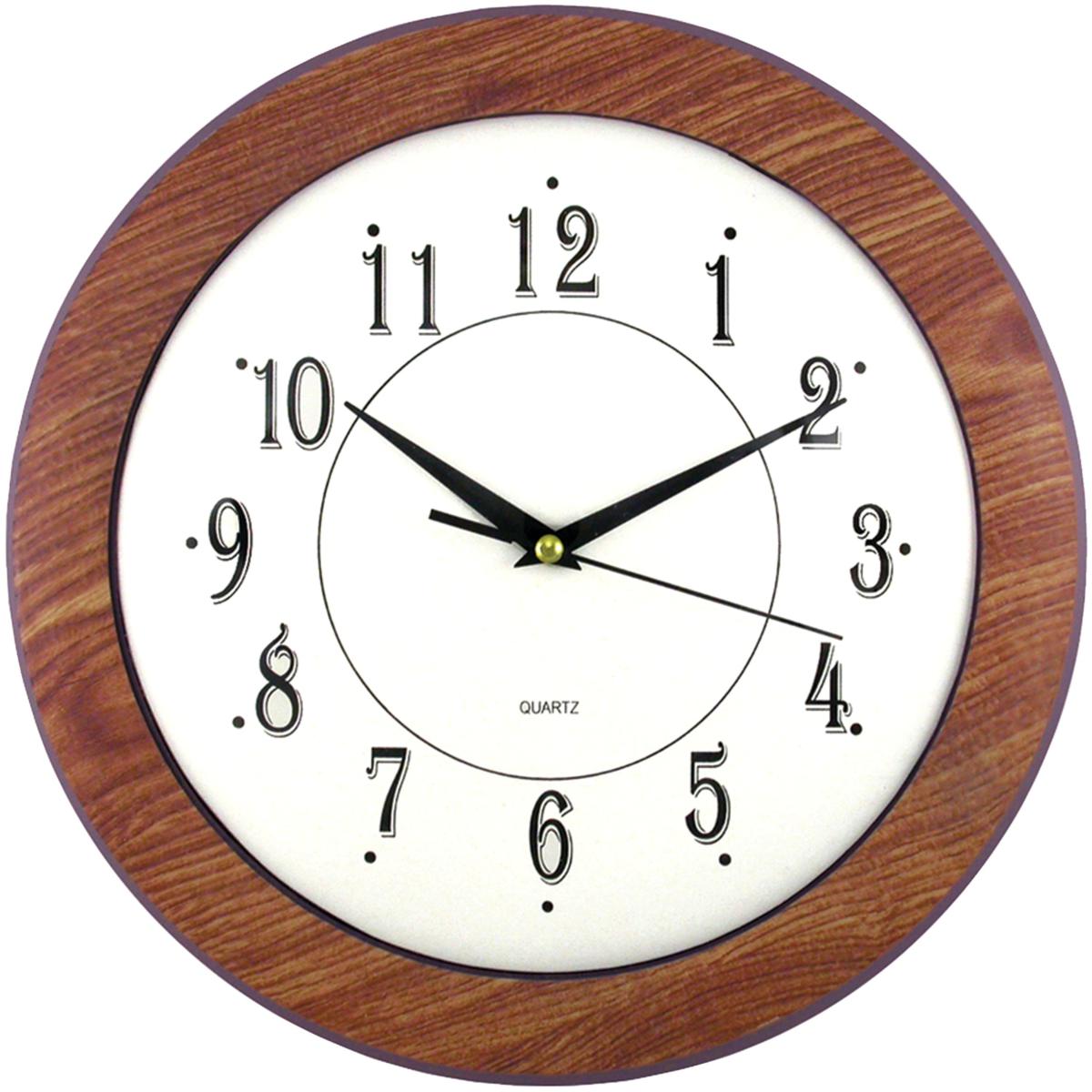 Timekeeper 6415 12 Wood Grain Round Wall Clock 20649410 HSN