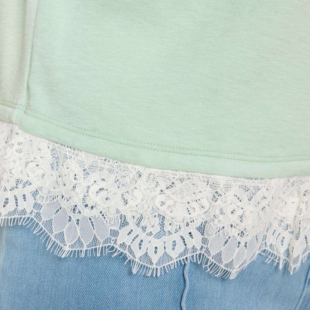 Tower Hill by Christie Brinkley Lace Detail T-Shirt | HSN