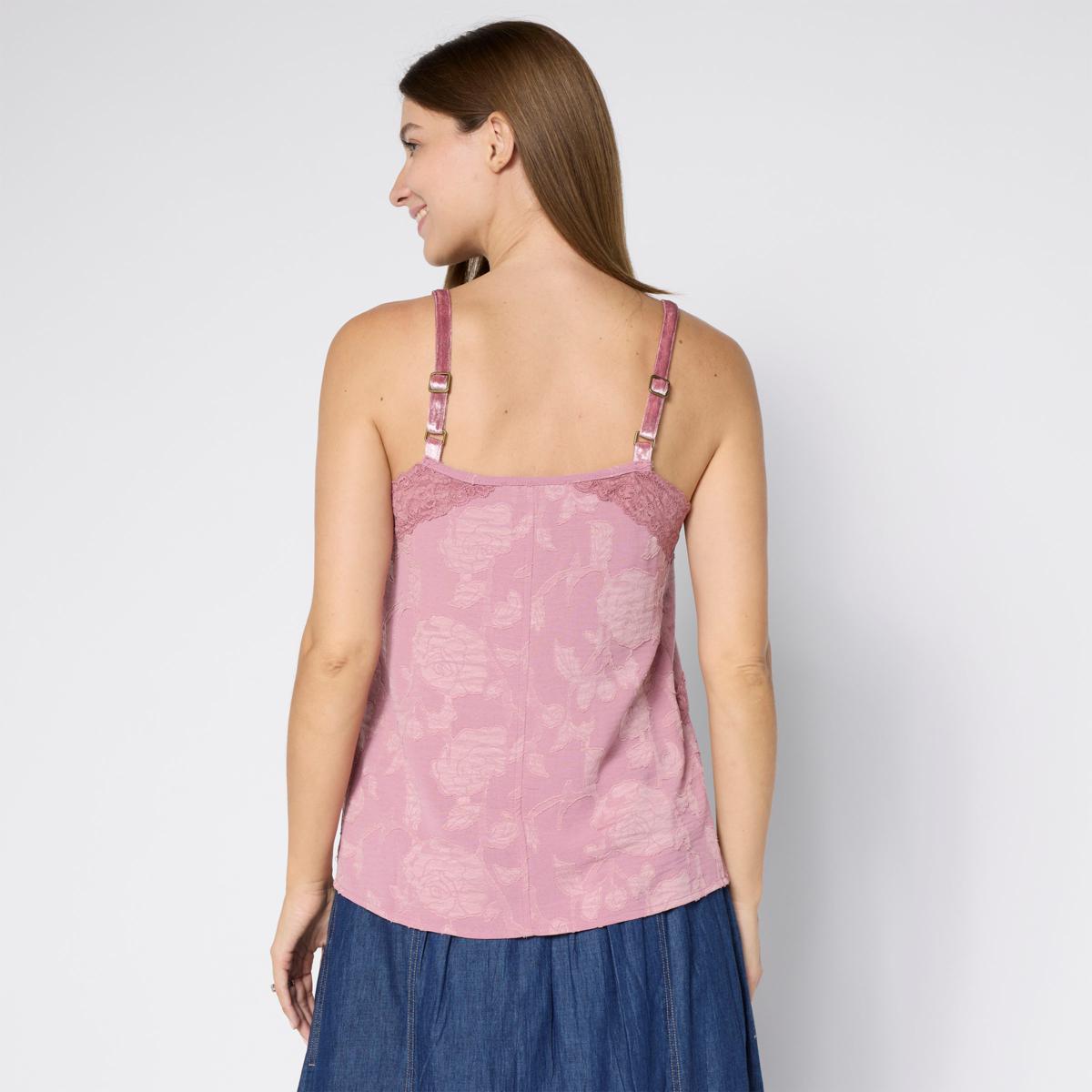 Tower Hill by Christie Brinkley Mixed Media Lace Cami | HSN