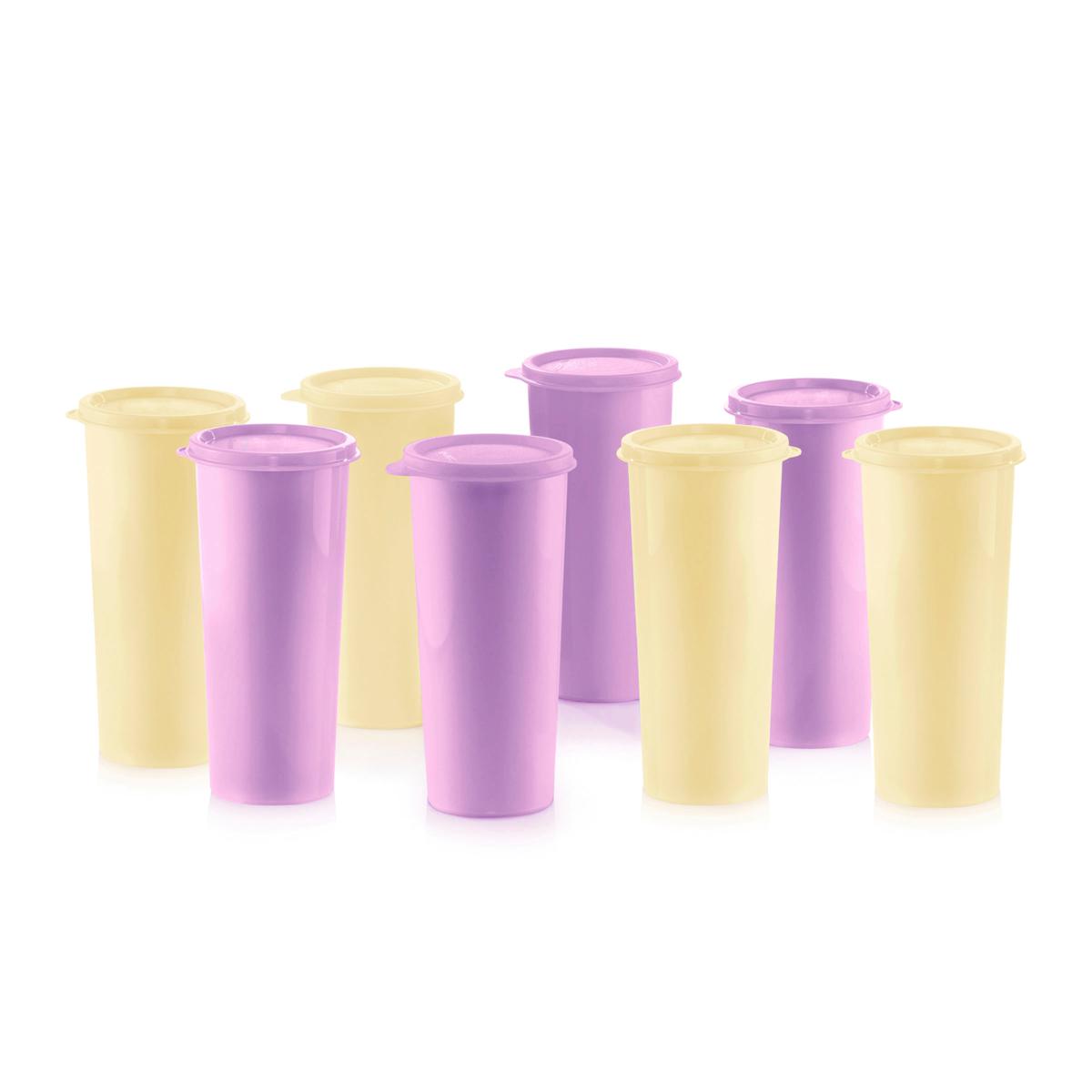 Tupperware® 8-piece Classic Heritage Tumblers with Lids Set | HSN