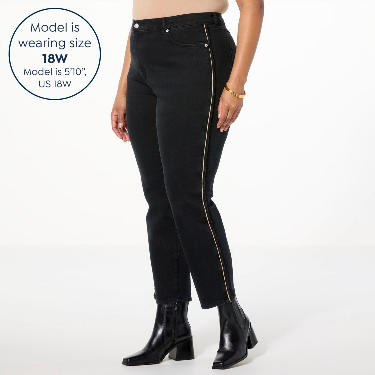 TWRHLL by Christie Brinkley Frayed Sideseam Jean | HSN