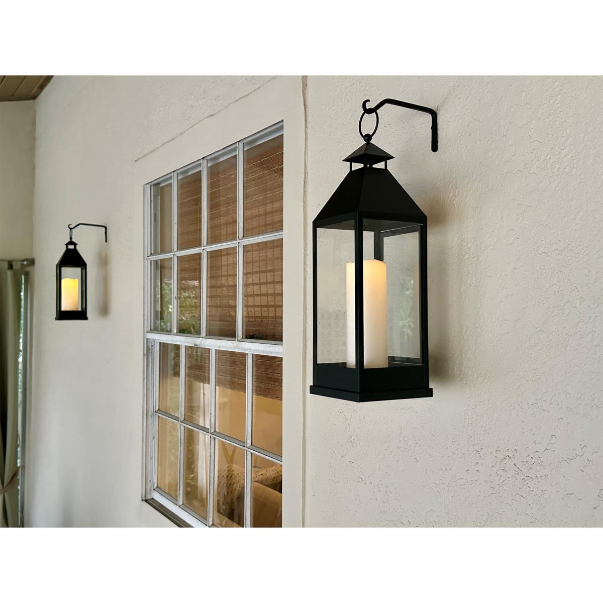 Unmatched 2-piece Set Flameless Lanterns with Holiday Bows | HSN