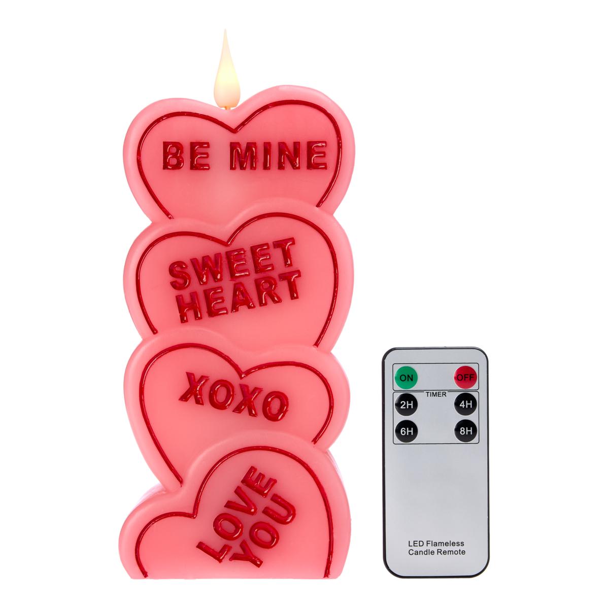 Unmatched Heart-Shaped Moving Flame Candle