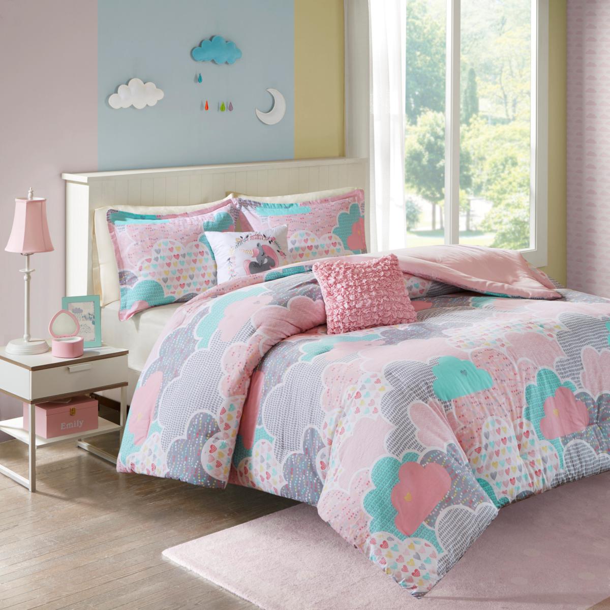 Urban Habitat Kids Cloud Cotton Printed Comforter Set Pink Full/Queen ...