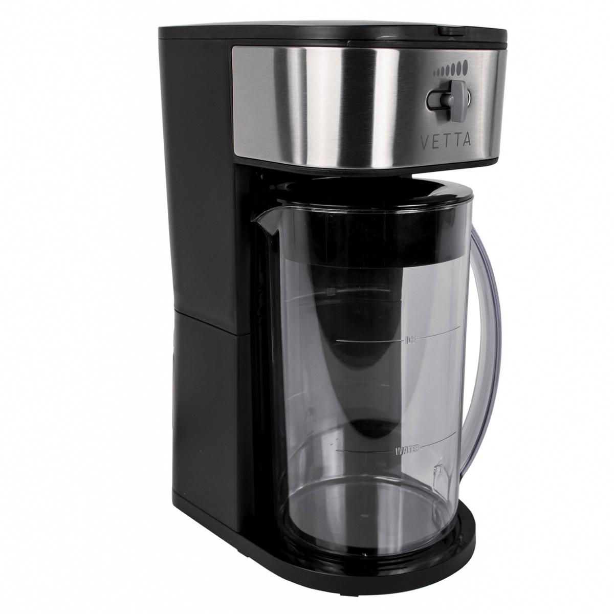 Mr. Coffee Tea Cafe 2-in-1 Iced Tea Maker with Glass Pitcher, 2.5 Qt Black  - Coffee Makers & Espresso Machines