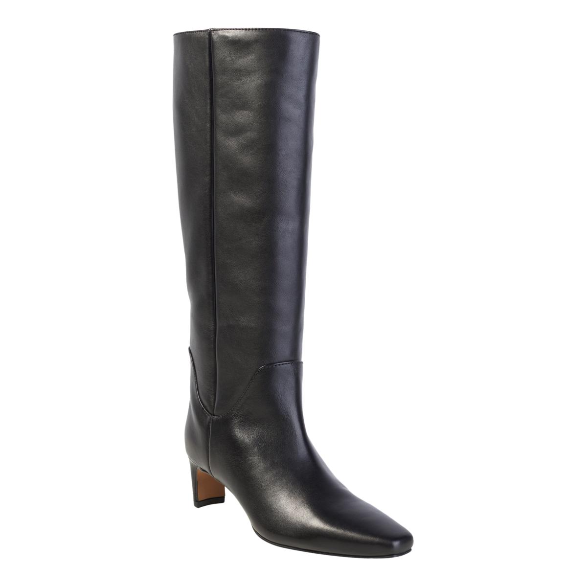 Vince Camuto Avriah Tall Leather/Suede Kitten Heel Boot