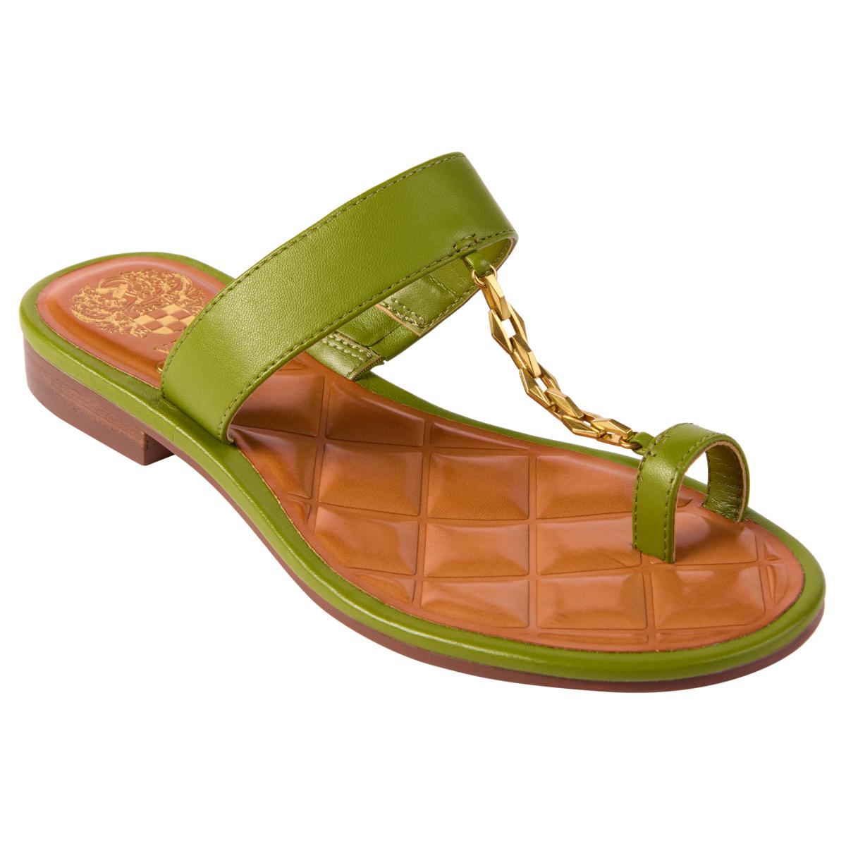 ダラコスタ シレーネ Vince Camuto Lexie Leather Chain Detail Toe Loop Sandal