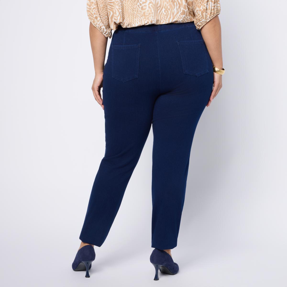 Vivica A. Fox Collection Pull-On Knit Denim Jegging | HSN