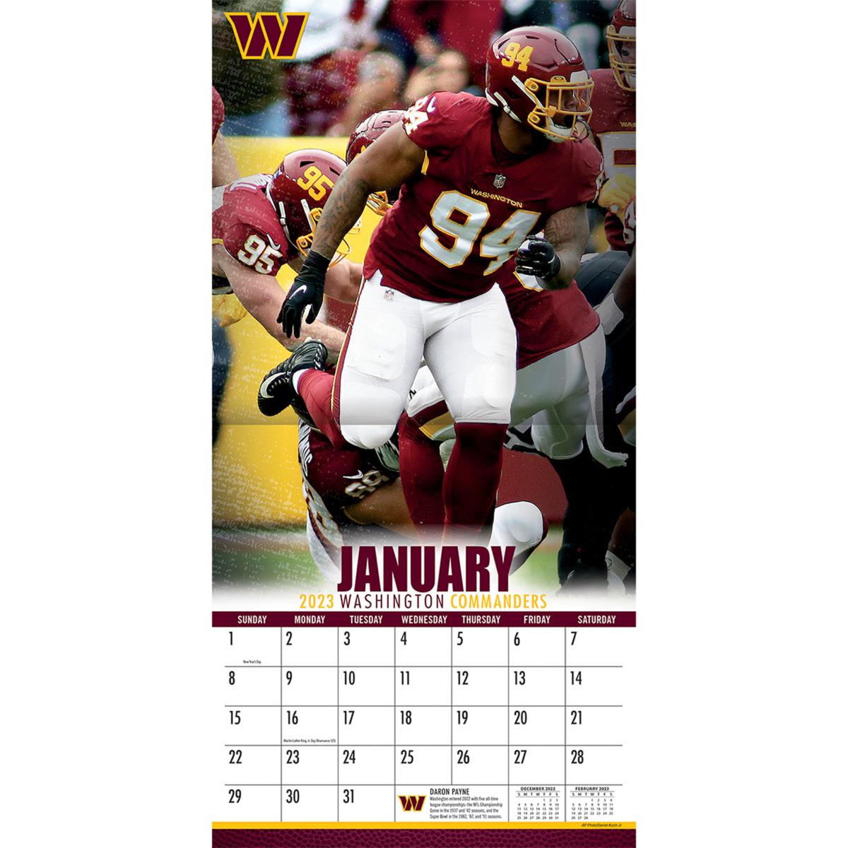 Washington Commanders 2023 16-Month Mini Wall Calendar