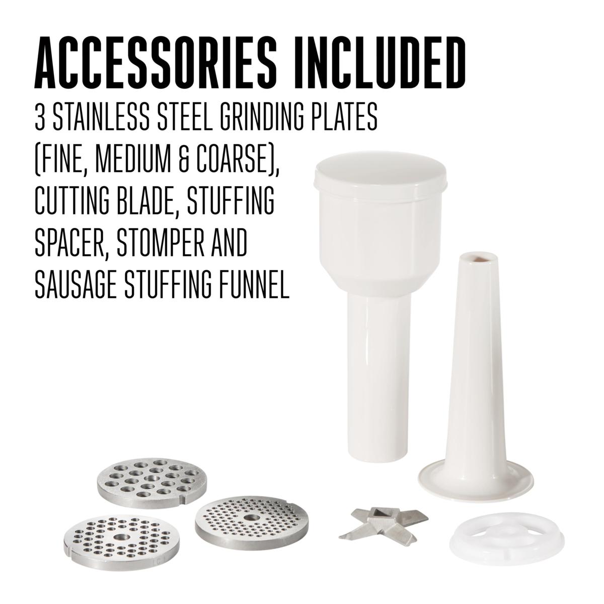 Weston #8 650-Watt Electric Meat Grinder and Sausage Stuffer