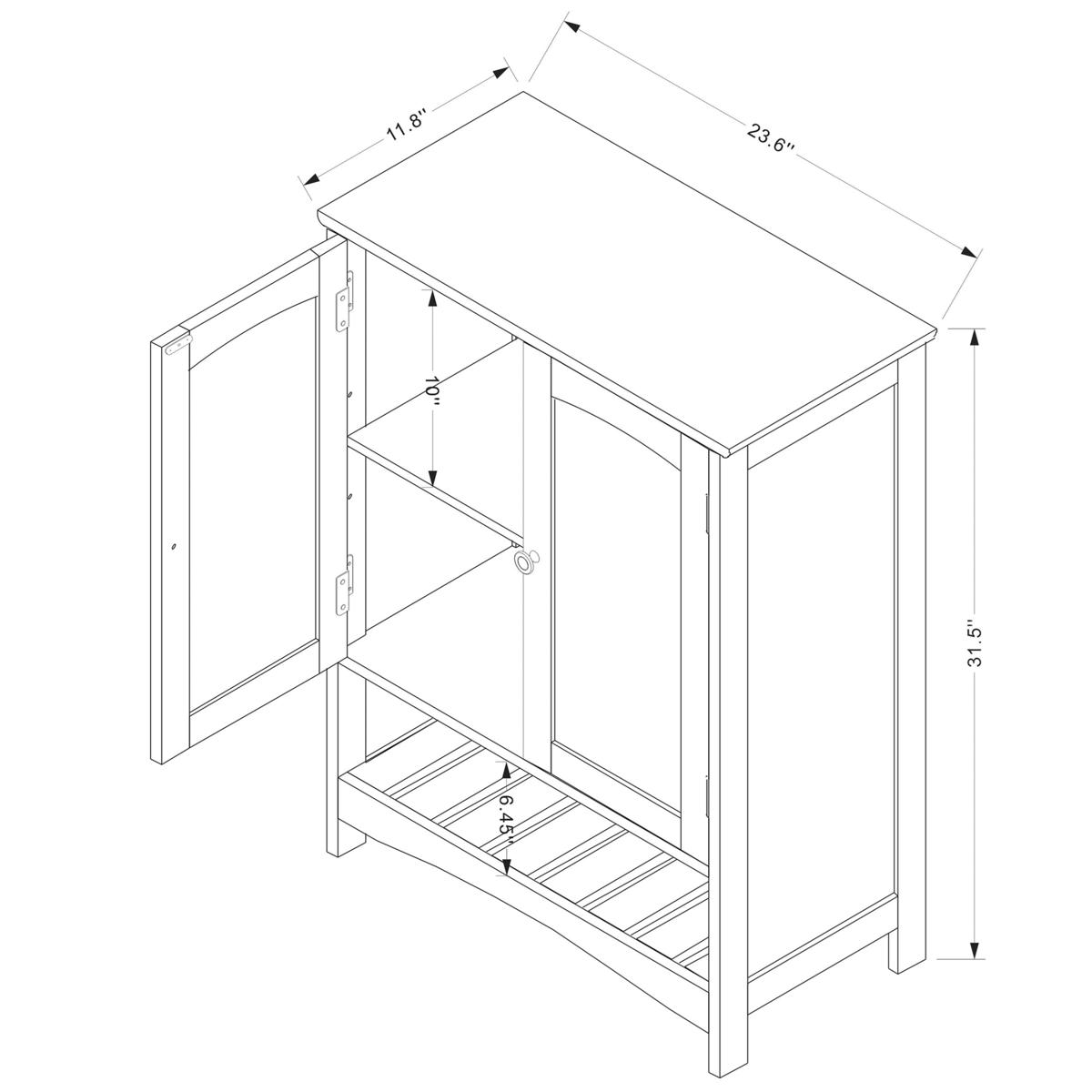 Baxton Studio Beltran Modern and Contemporary White Finished Wood Bathroom Storage Cabinet