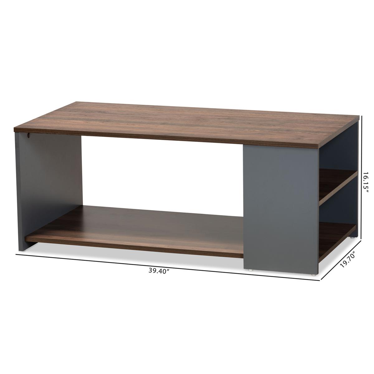 Wholesale Interiors Thornton Wood Storage Coffee Table 20104081