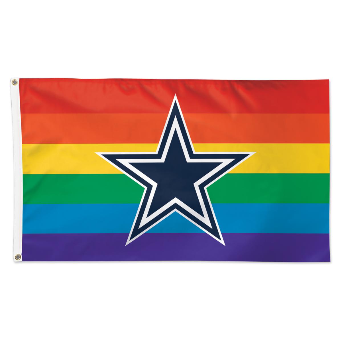 WinCraft Dallas Cowboys 3' X 5' Pride 1-Sided Deluxe Flag - 21546961 | HSN