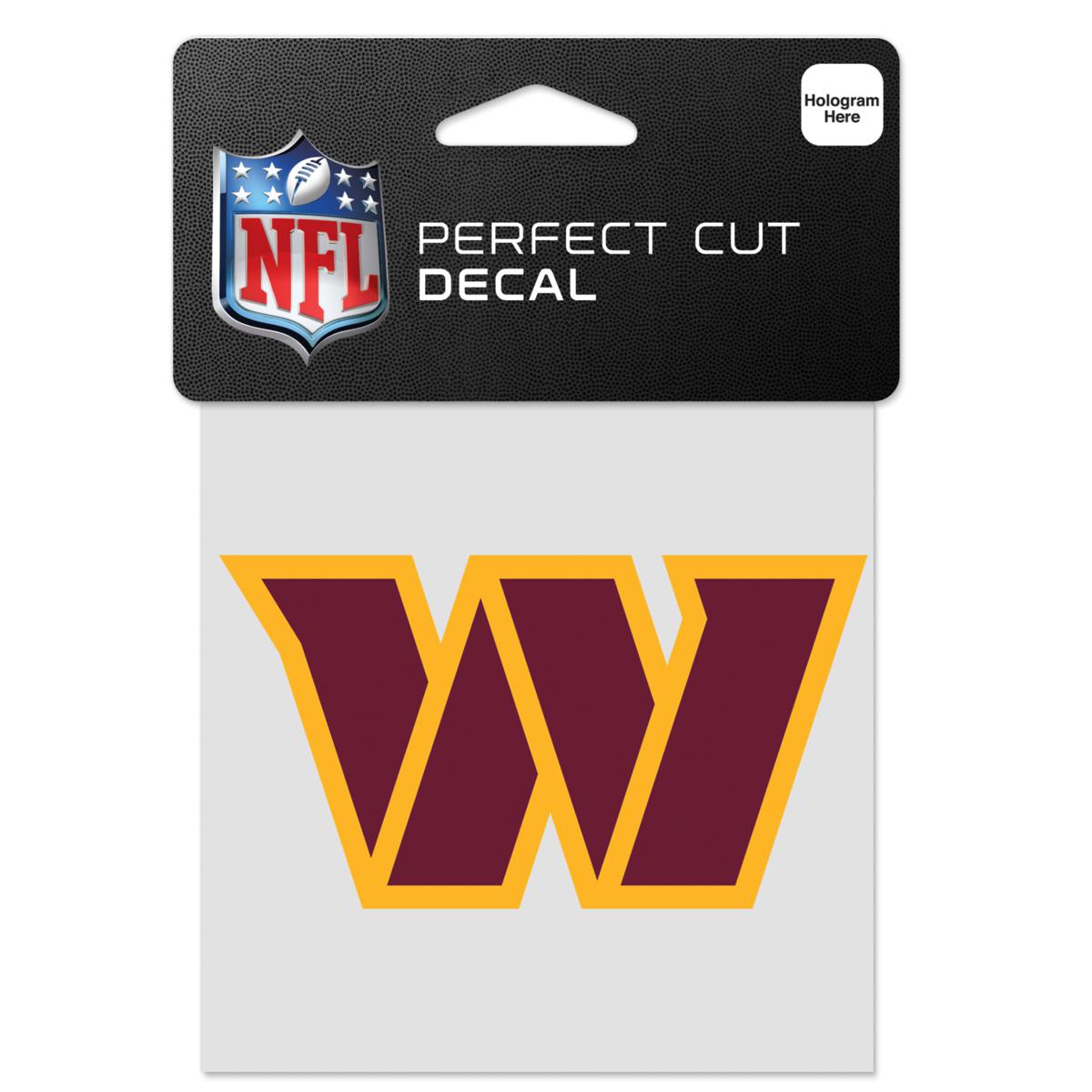 WinCraft Washington Commanders 4'' x Team Logo Color Perfect Cut Decal