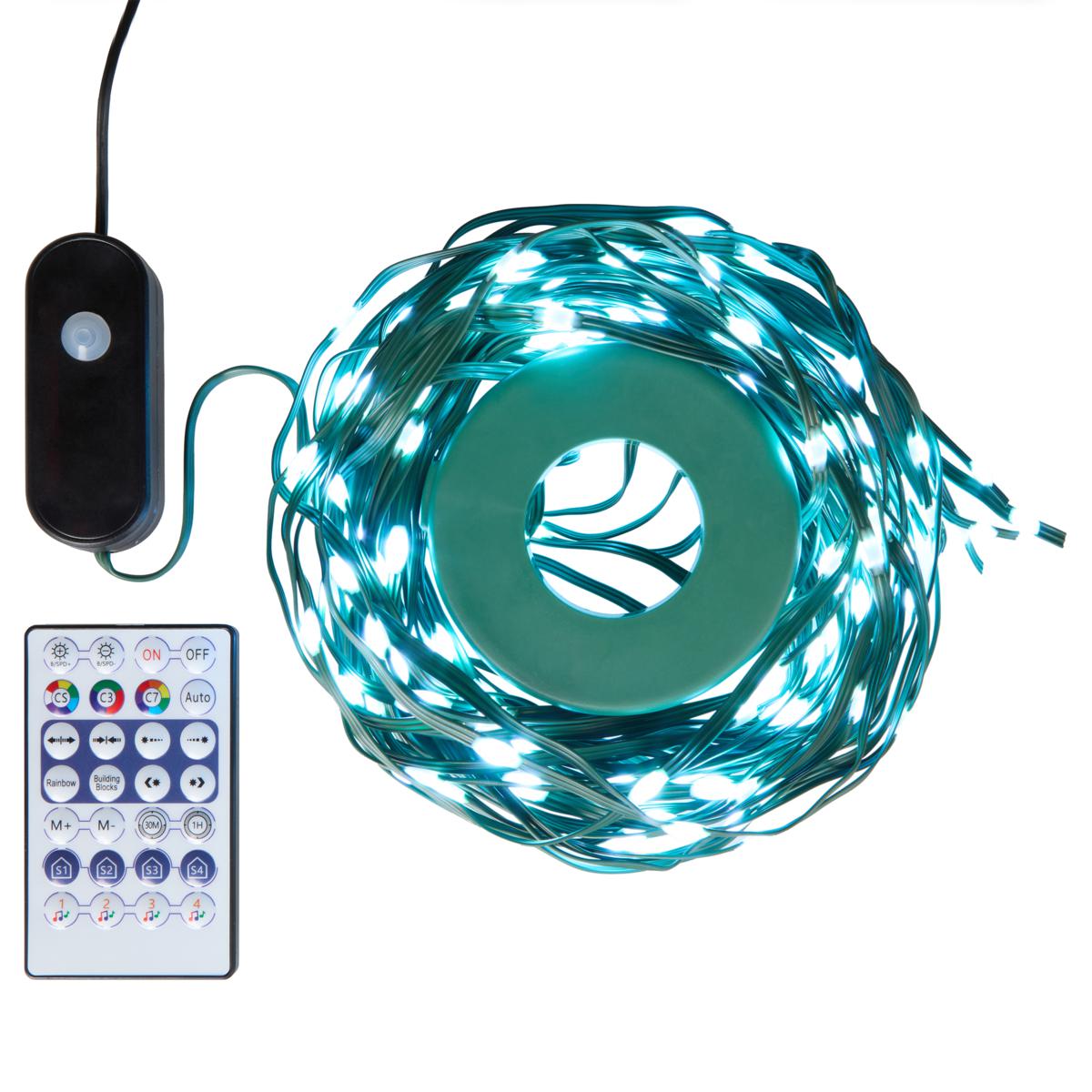 Winter Lane Multi-Function 6' Tree Light Strand with Remote - 22933796 ...