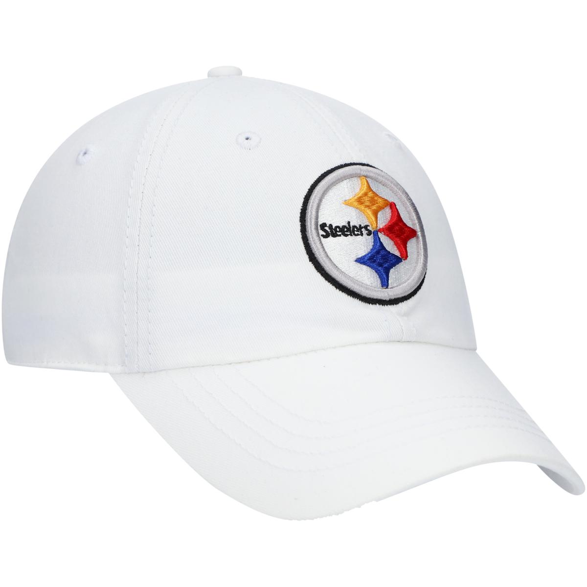 Pittsburgh Steelers Women's '47 CLEAN UP Miata White Hat