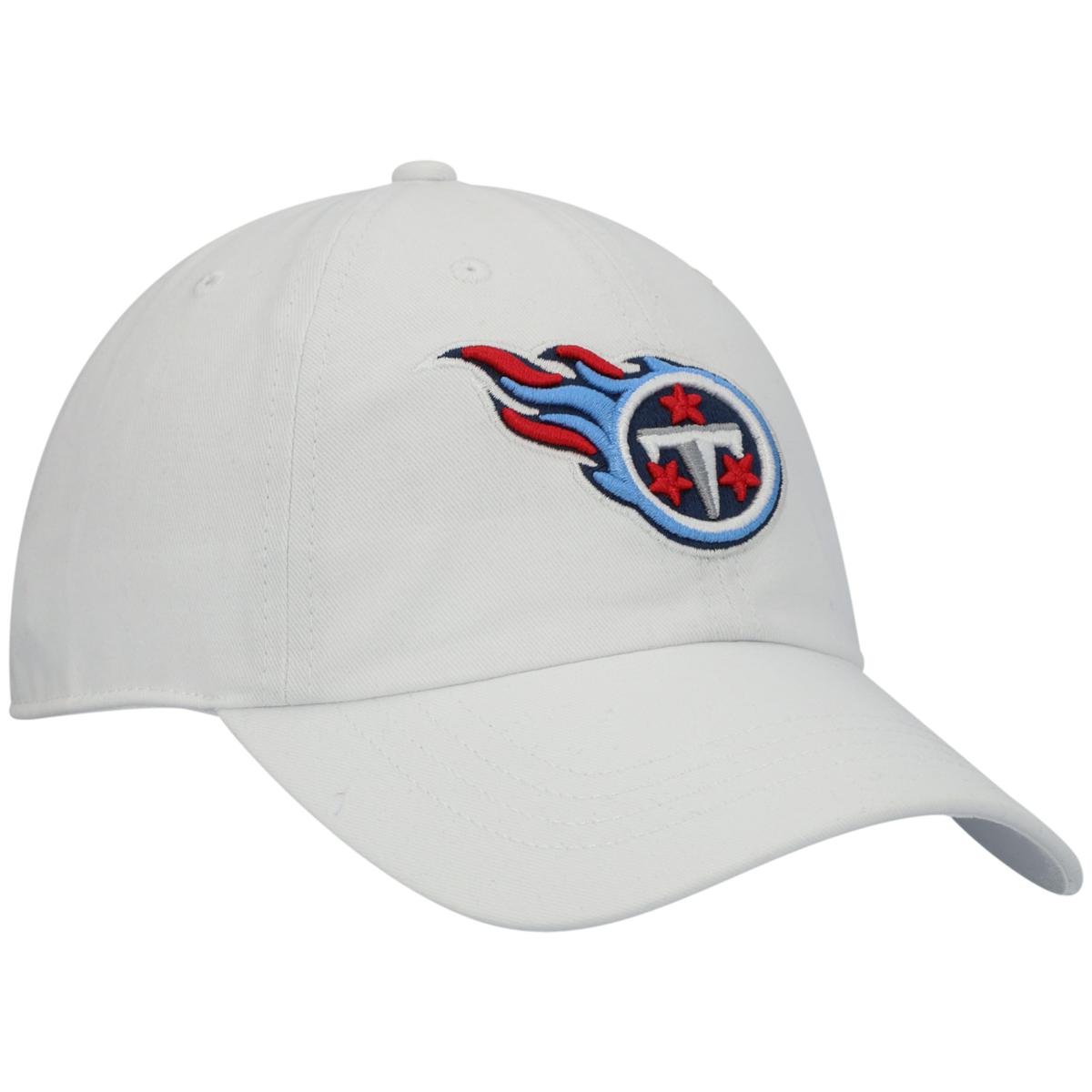 Women's New Era White Tennessee Titans 2023 Sideline Cuffed Knit Hat with Pom