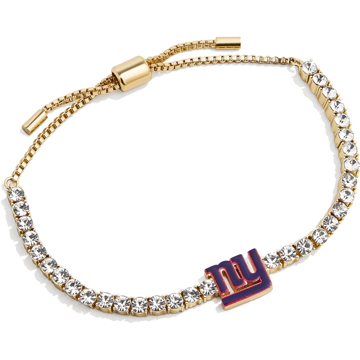 Women's Baublebar Gold New York Giants Pull-Tie Tennis Bracelet