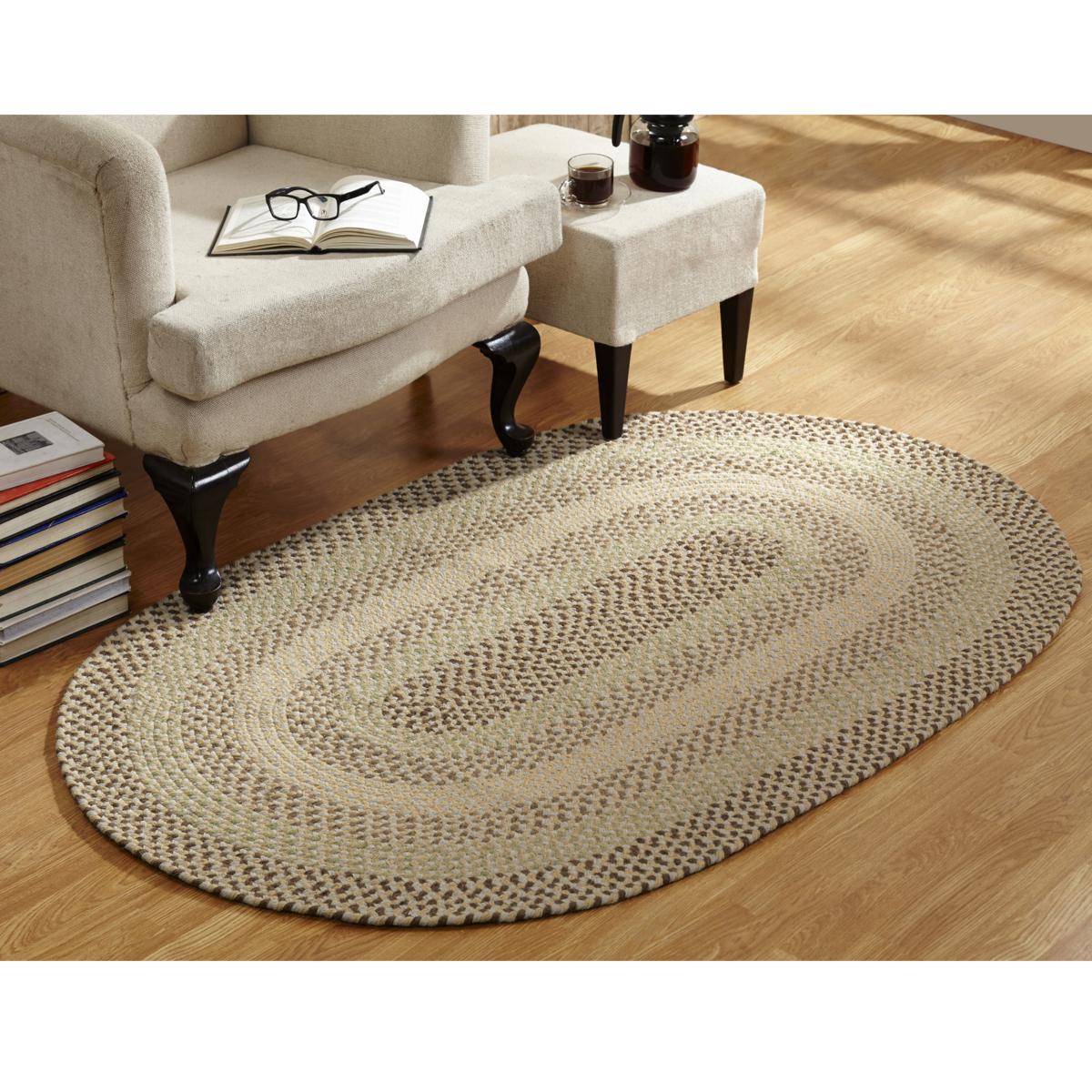 Marble Oval Jute Rug - The Braided Rug Company