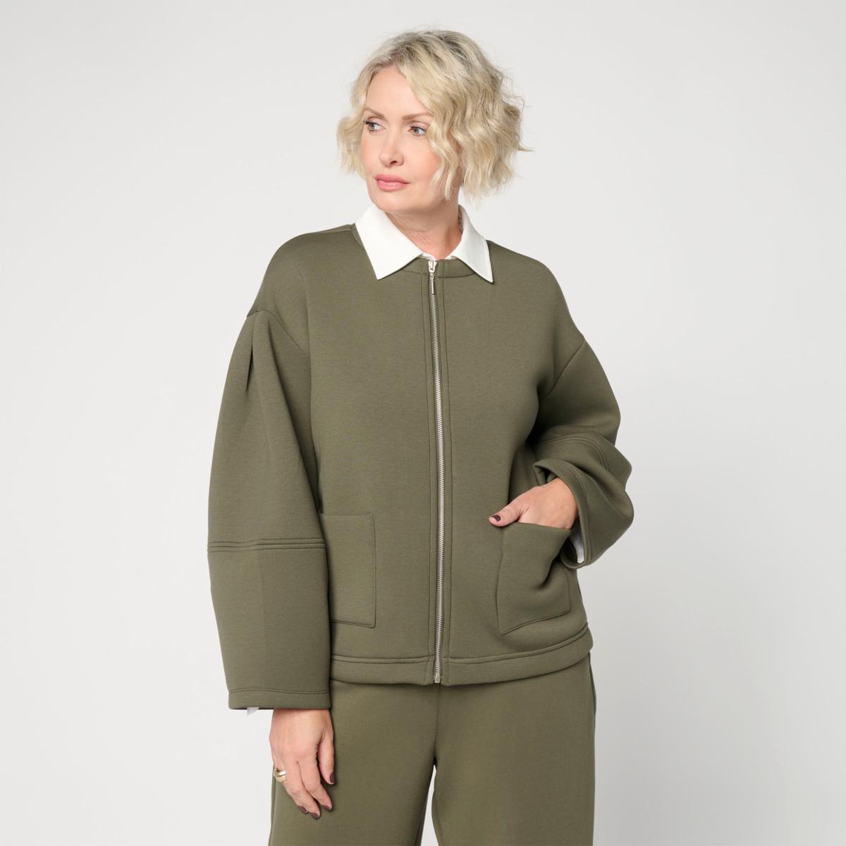 WynneCollection Scuba Cocoon Jacket | HSN