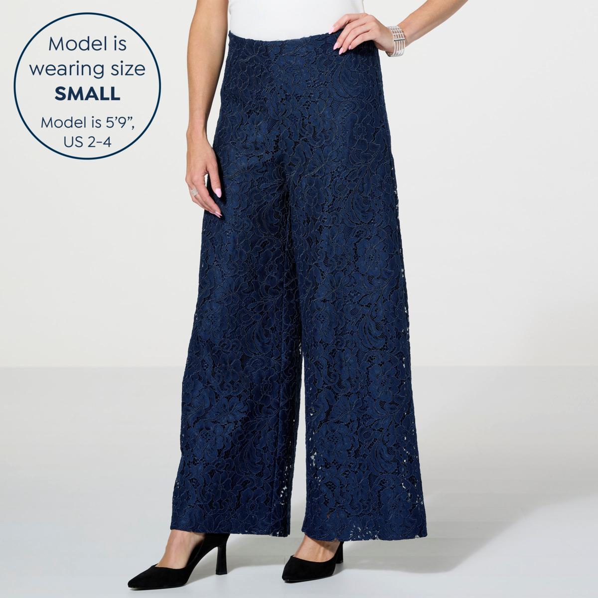 WynneCollection Occasion Lined Lace Pant