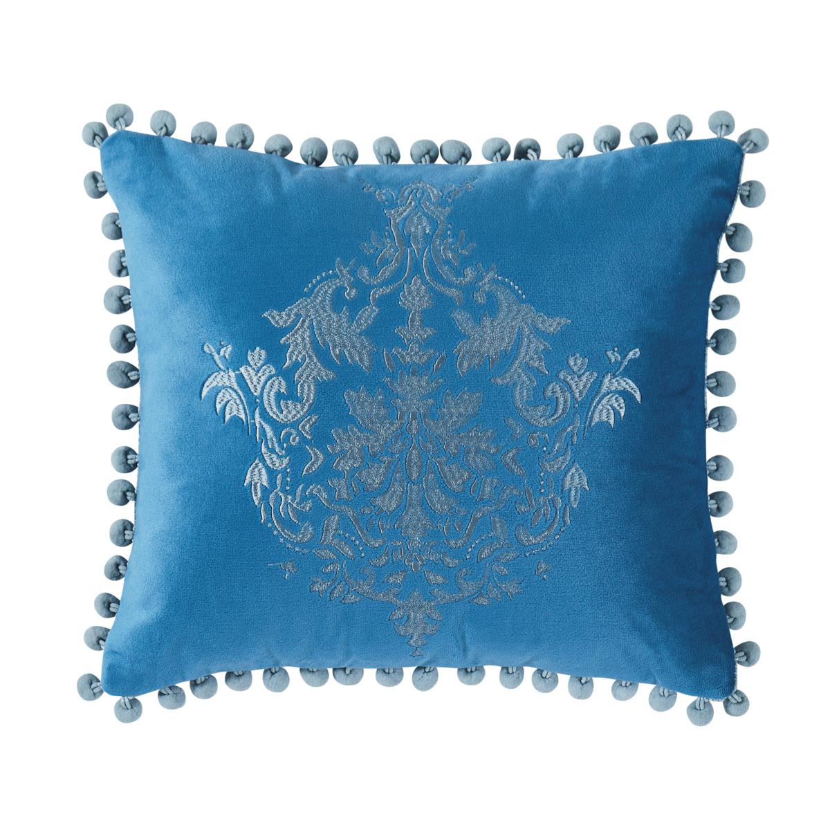 WynneHome 12x14 Velvet Embroidered Decorative Pillow