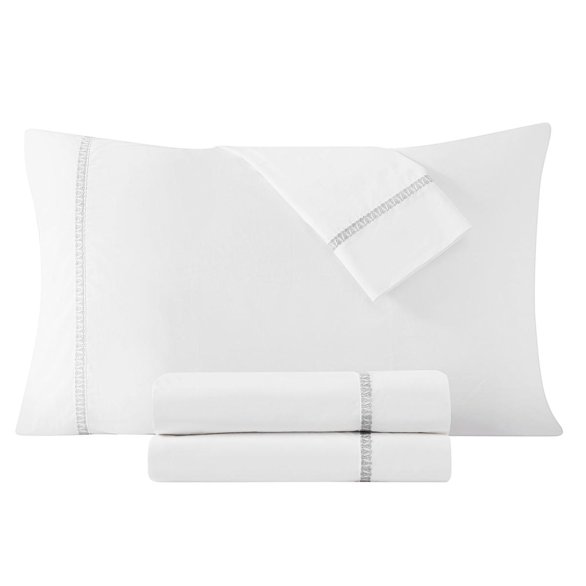 WynneHome 300TC Cotton Percale 4-piece Queen Sheet Set