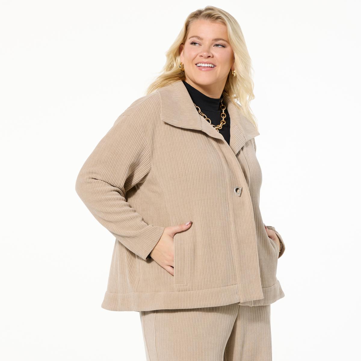 WynneLayers Plush Ottoman Knit Jacket - 23324124 | HSN