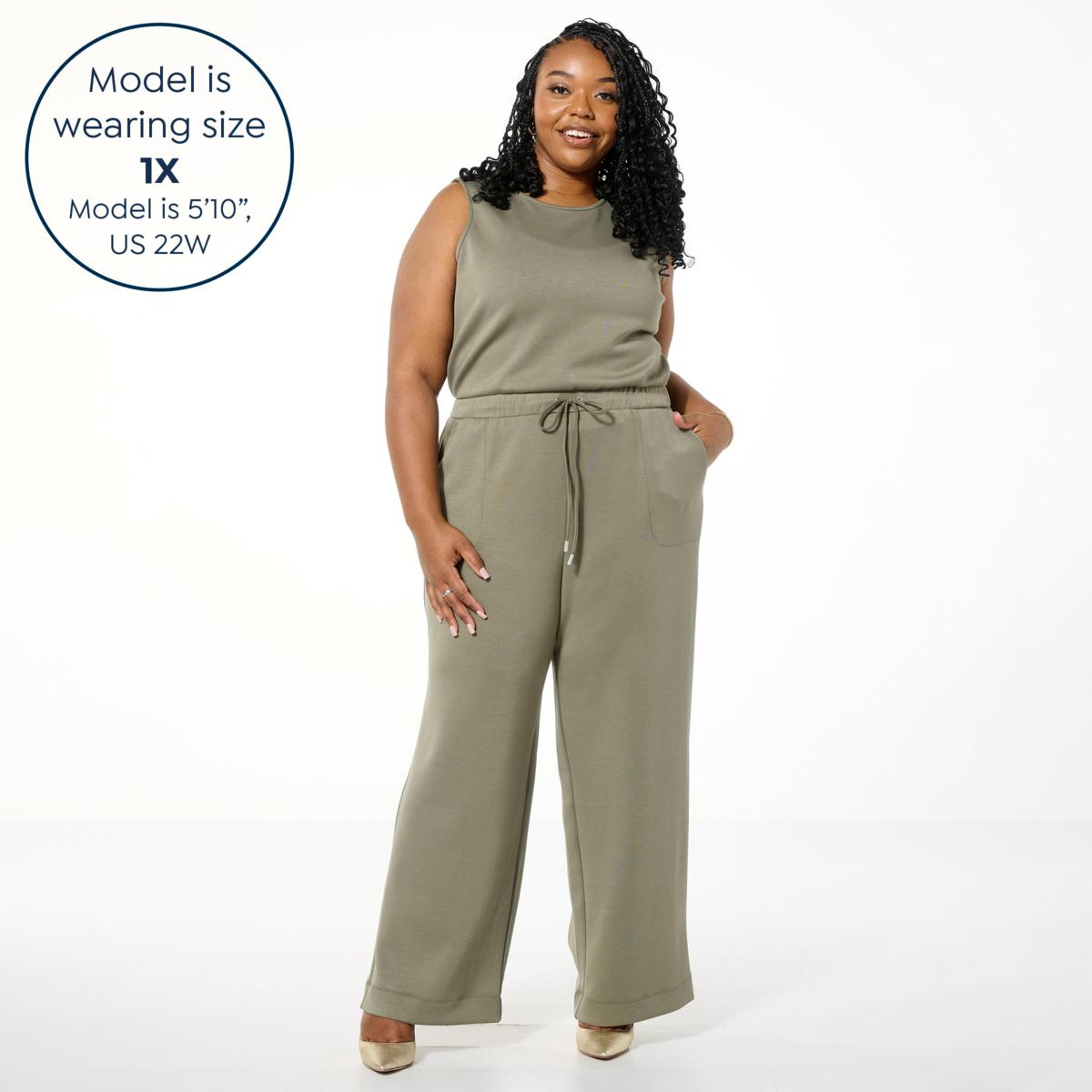 WynneLayers Smooth Operator Scuba Knit Jumpsuit | HSN