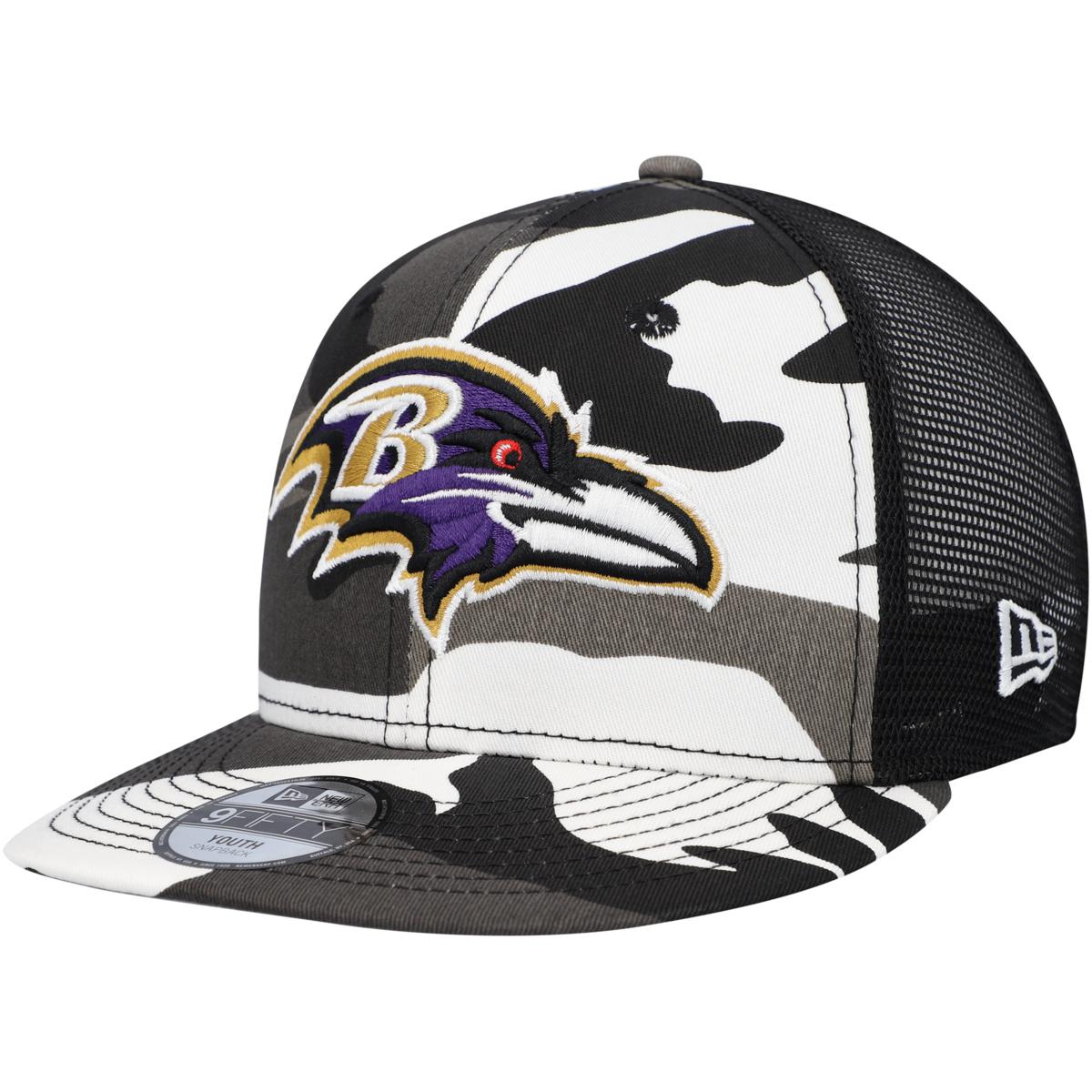 Baltimore Ravens NFL TEAM-BASIC Grey-Black-White Fitted Hat