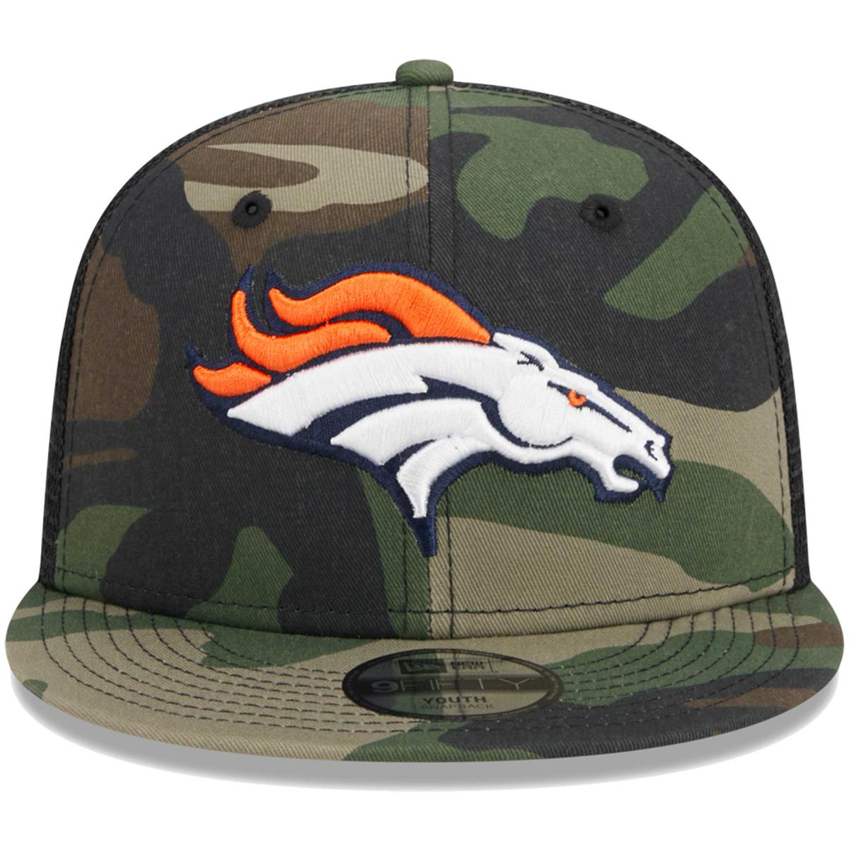 Men's New Era Camo Denver Broncos Woodland 59FIFTY Fitted Hat