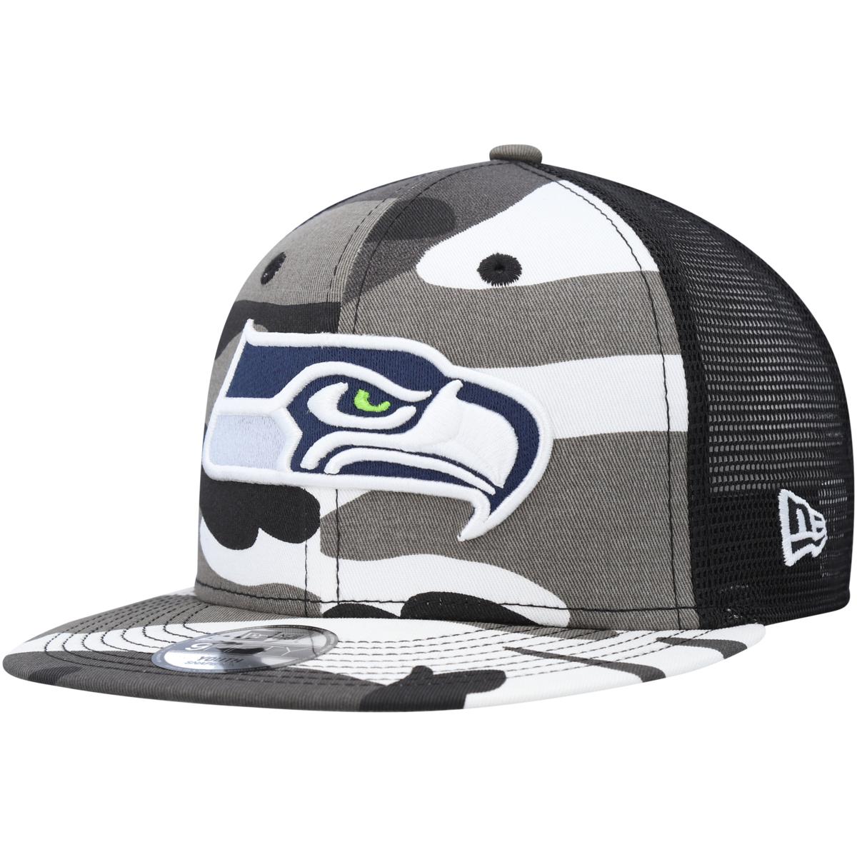 Men's New Era Cream Seattle Seahawks Color Pack 9FIFTY Snapback Hat