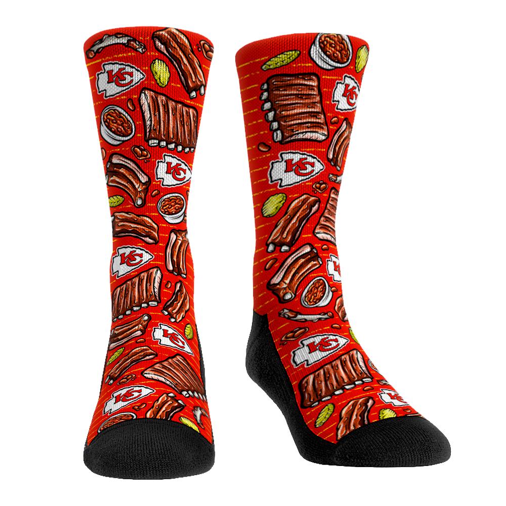 Youth Rock Em Socks Kansas City Chiefs Localized Food Crew