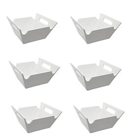 10 Strawberry St Whittier 3 oz. Square Bowl/Handles