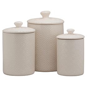 10
Strawberry Street Diamond 3-piece Canister Set
