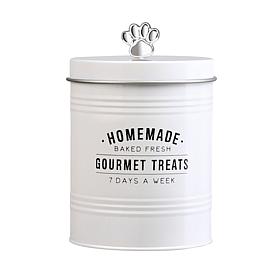10 Strawberry Street Gourmet Metal Dog Treat Canister